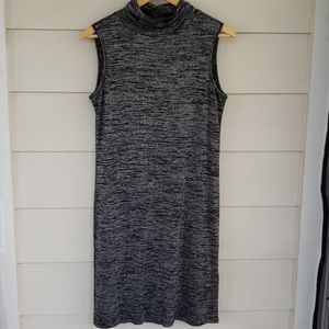 Williams Smith Black Grey Stretch Knit Dress